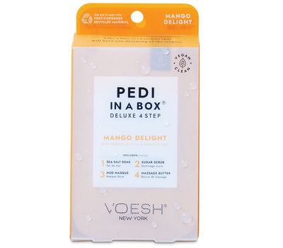 Voesh New York Pedi In A Box - Deluxe 4 Step - Mango Delight