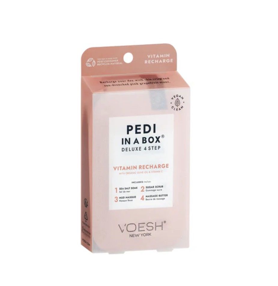 Voesh New York Pedi In A Box - Deluxe 4 Step - Vitimin Recharge