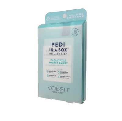Voesh New York Pedi In A Box - Deluxe 4 Step - Eucalyptus Energy Boost