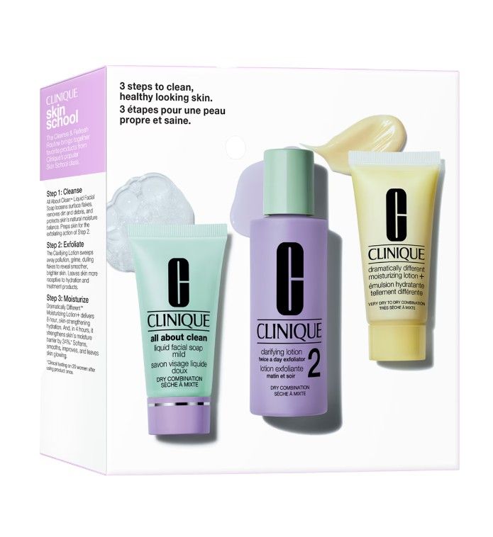 Clinique - Skin School 3 Piece Dry Skin Starter Kit