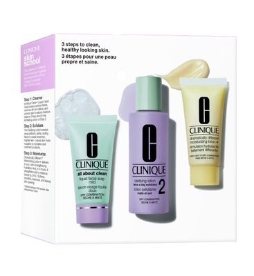 Clinique - Skin School 3 Piece Dry Skin Starter Kit