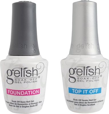 Gelish Top It Off &amp; Foundation Dynamic Duo Set - Gel Polish Top &amp; Base 2x 15ml