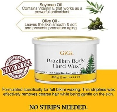 GiGi Brazilian Body Hard Wax 14oz | GiGi Waxing Products UK