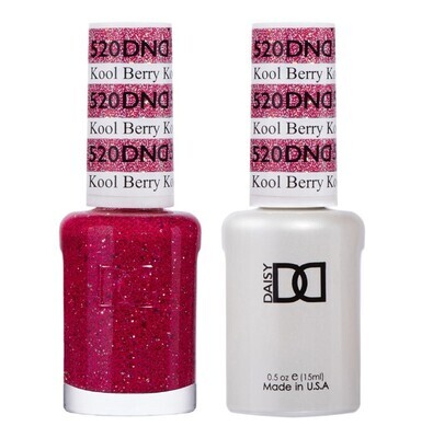 DND Duo Gel &amp; Nail Polish Set - Kool Berry 520 - 2 x 15ml