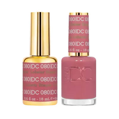 DND Duo Gel &amp; Nail Polish Set - Lobster Bisque 080 - 2 x 18ml