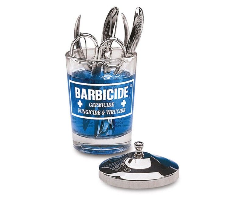 Barbicide Manicure Table Jar - 4oz Disinfecting Glass Jar