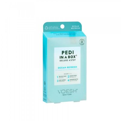 Voesh New York Pedi In A Box - Deluxe 4 Step - Ocean Refrsh