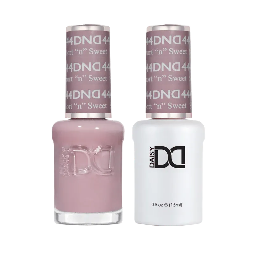 DND Duo Gel &amp; Nail Polish Set - Short N Sweet (444) - 2 x 15ml