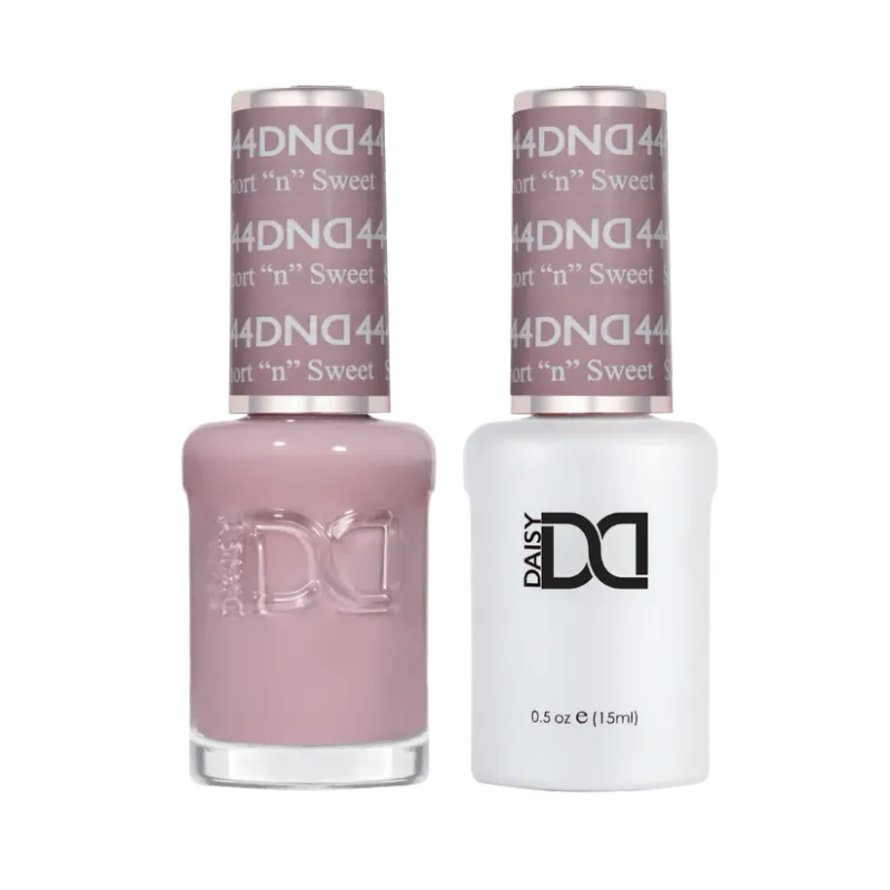 DND Duo Gel &amp; Nail Polish Set - Short N Sweet (444) - 2 x 15ml