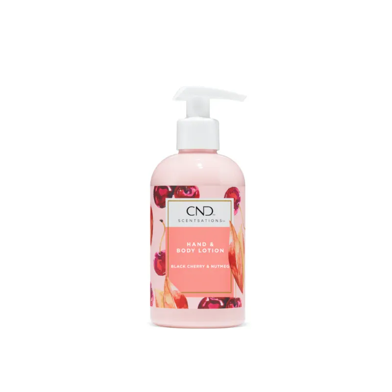 CND Scentsations Black Cherry &amp; Nutmeg Scented Hand &amp; Body Lotion - 245ml