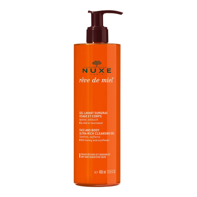 Nuxe Rêve de Miel Face &amp; Body Ultra-Rich Cleansing Gel 400ml