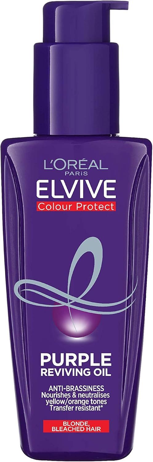 L'Oreal Elvive Colour Protect Purple Reviving Anti-Brassiness Hair Oil - 100ml