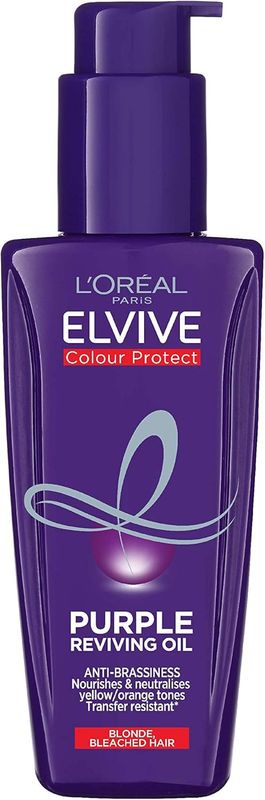 L'Oreal Elvive Colour Protect Purple Reviving Anti-Brassiness Hair Oil - 100ml