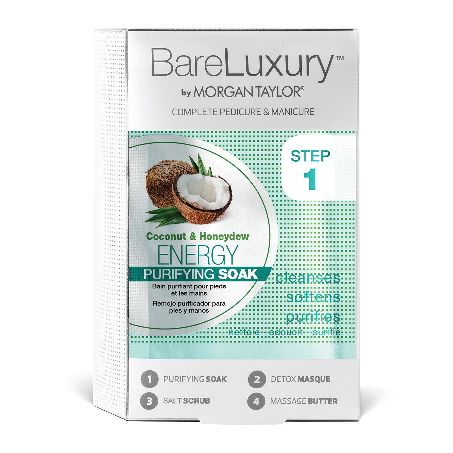 Morgan Taylor BareLuxury Complete Pedicure &amp; Manicure Pack - ENERGY Coconut &amp; Honeydew