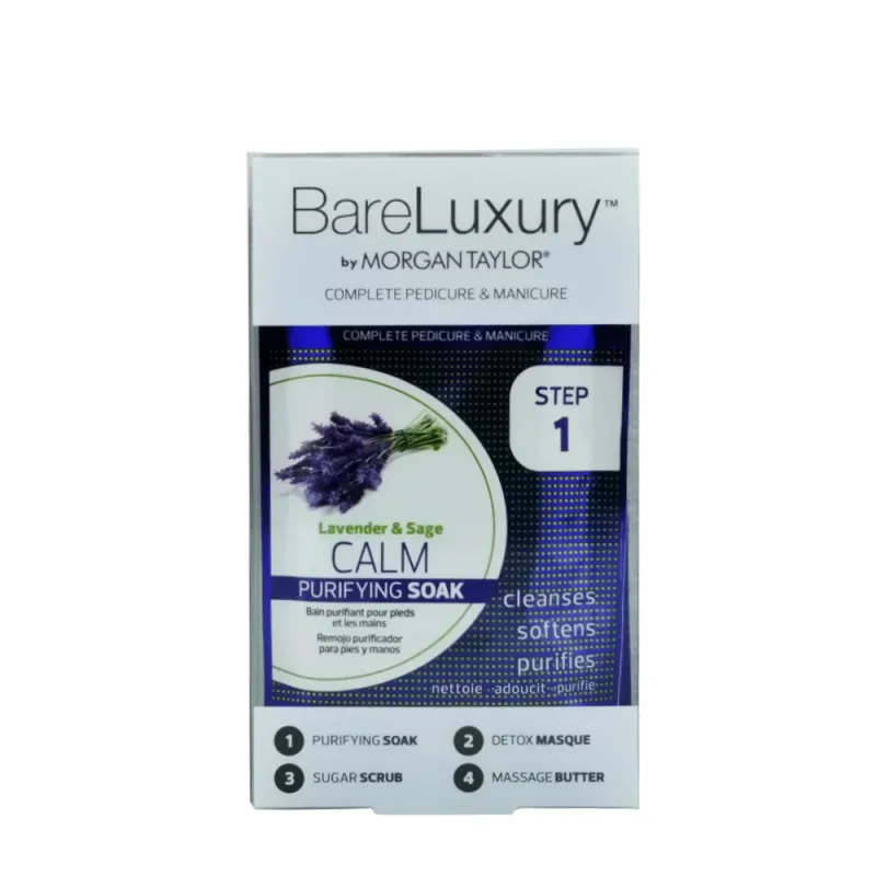 Morgan Taylor BareLuxury Complete Pedicure &amp; Manicure Pack - CALM Lavender &amp; Sage