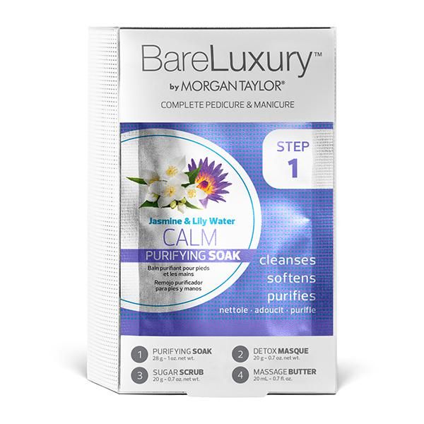 Morgan Taylor BareLuxury Complete Pedicure &amp; Manicure Pack - CALM Jasmine &amp; Lily Water