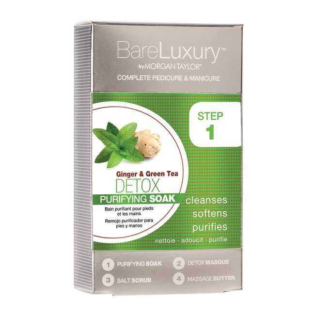 Morgan Taylor BareLuxury Complete Pedicure &amp; Manicure Pack - DETOX Ginger &amp; Green Tea