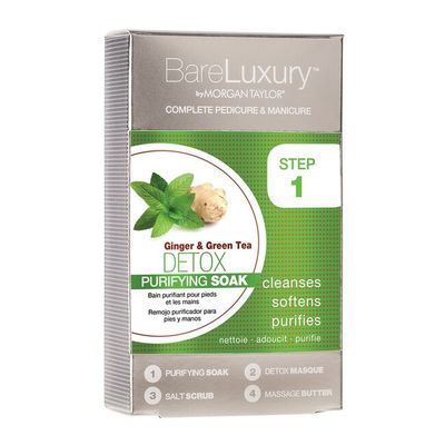 Morgan Taylor BareLuxury Complete Pedicure &amp; Manicure Pack - DETOX Ginger &amp; Green Tea