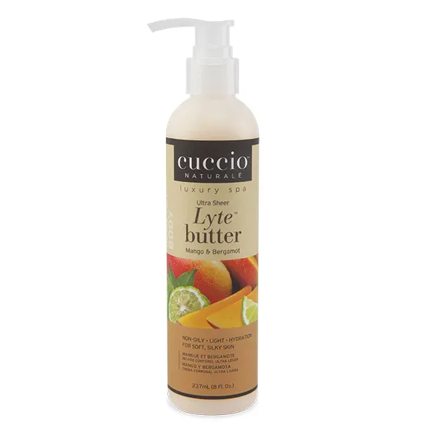 Cuccio - Mango &amp; Bergamot Lyte Body Butter 237ml