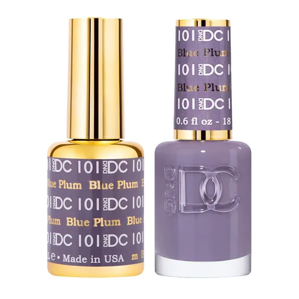 DND Duo Gel &amp; Nail Polish - Blue Plum (101) - 2 x 18ml