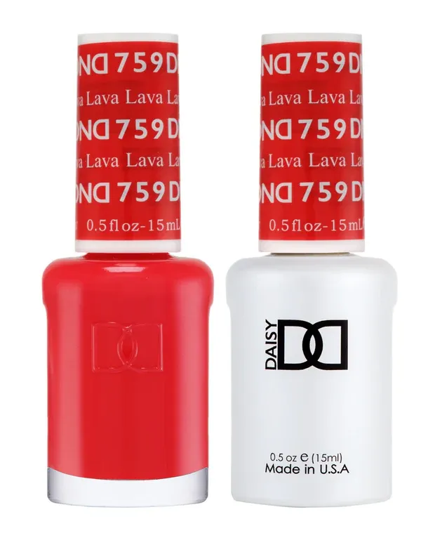 DND Duo Gel &amp; Nail Polish - Lava (759) - 2 x 15ml