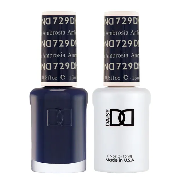DND Duo Gel &amp; Nail Polish - Ambrosia (729) - 2 x 15ml