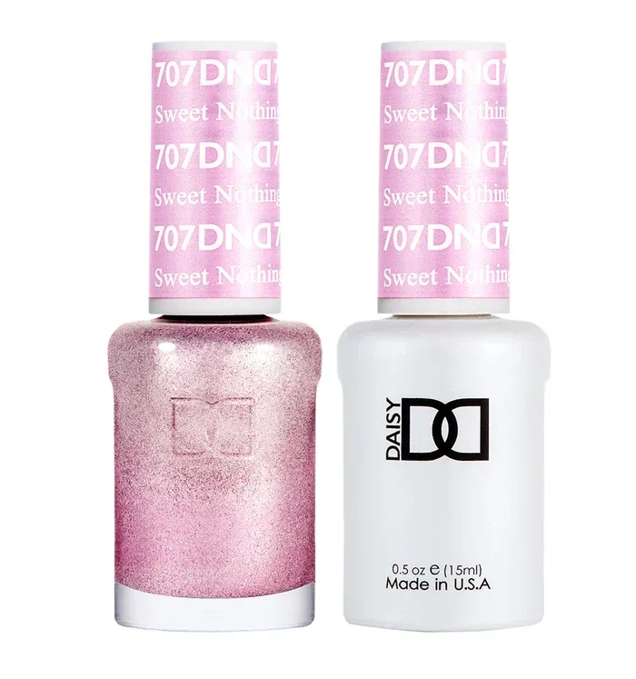 DND Duo Gel &amp; Nail Polish - Sweet Nothing (707) - 2 x 15ml