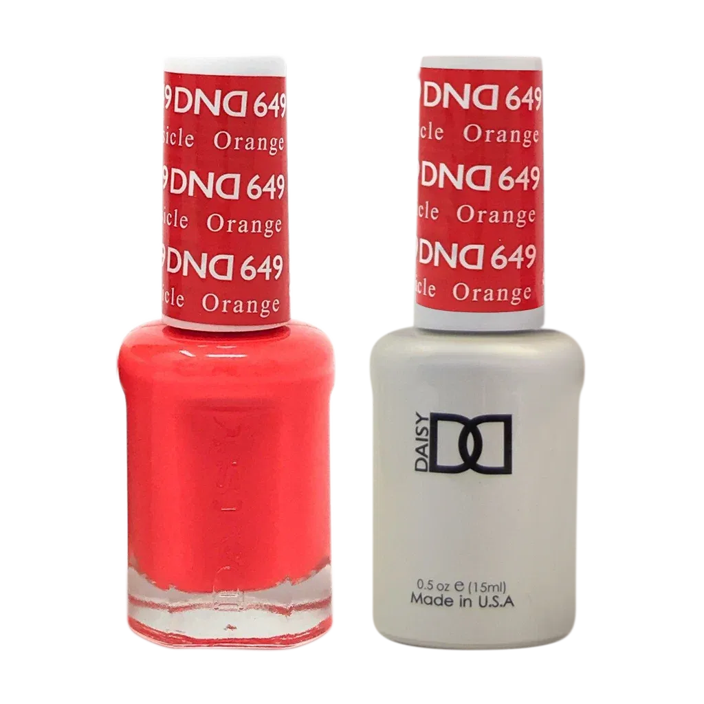 DND Duo Gel &amp; Nail Polish - Orange Creamsicle (649) - 2 x 15ml