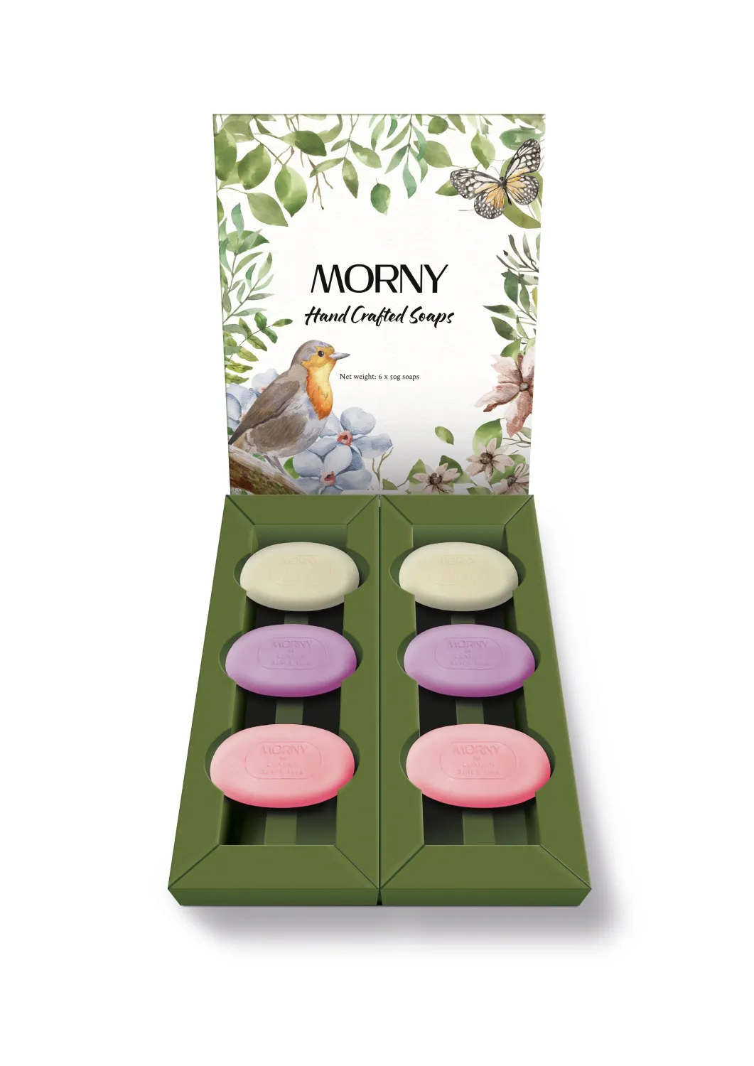 Morny Hand Crafted Soap 6 piece Gift Set