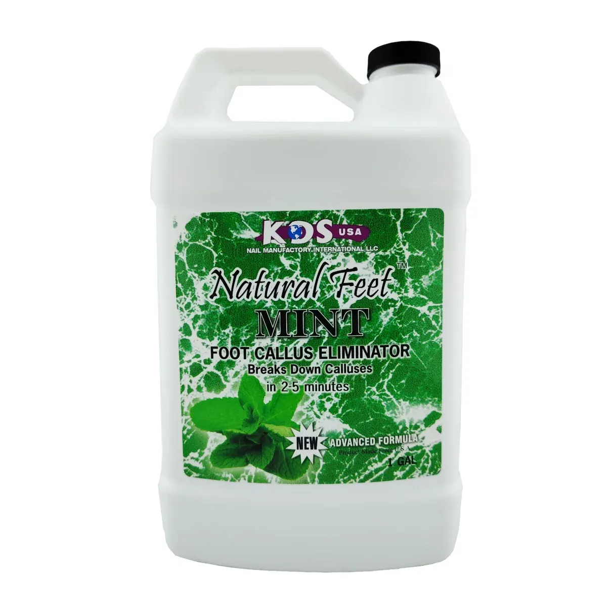 KDS Natural Feet MINT Foot Callus Eliminator - 1 Gallon (3.8L)