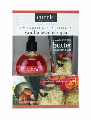 Cuccio Vanilla Bean &amp; Sugar Hydration Essentials Kit