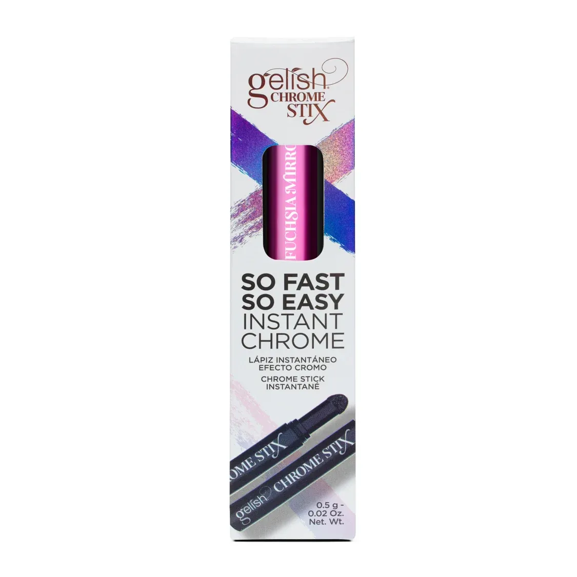 Gelish Chrome Stix All-In-One Pen Applicator - Fuchsia Mirror