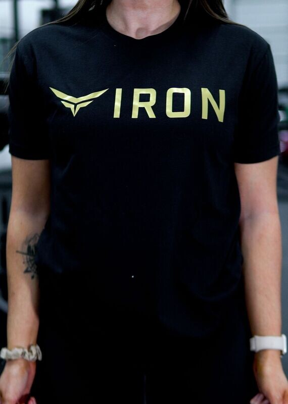 IRON Classic Tee - Black & Gold