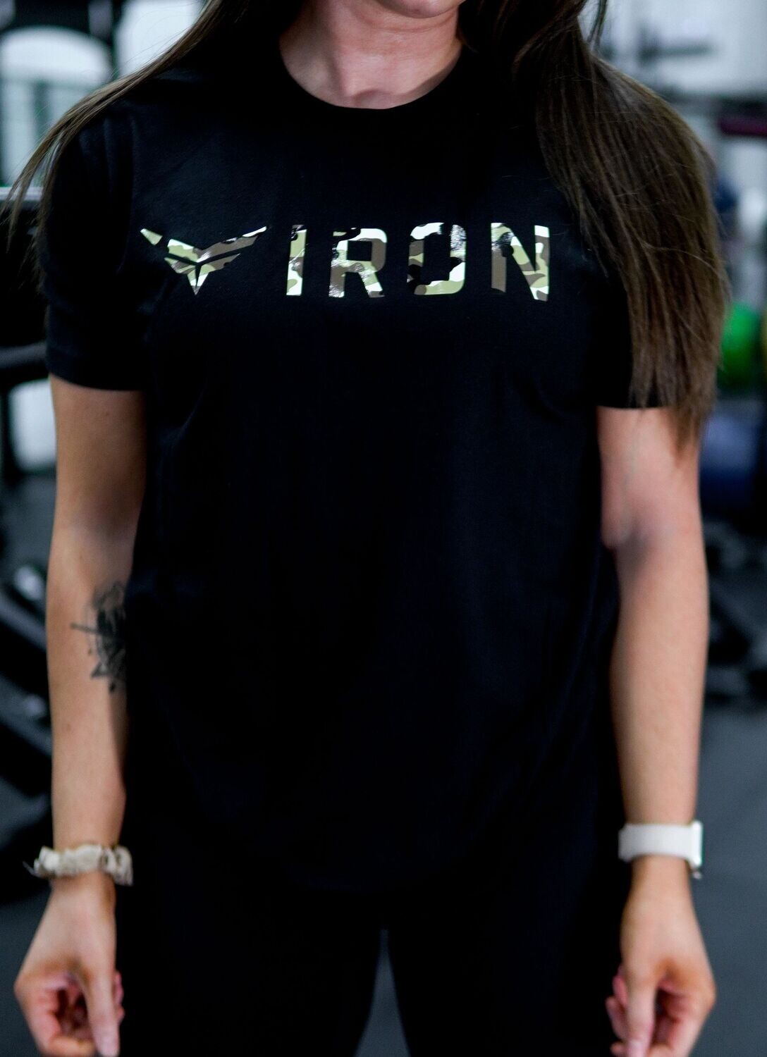 IRON Classic Tee - Black & Desert Camo