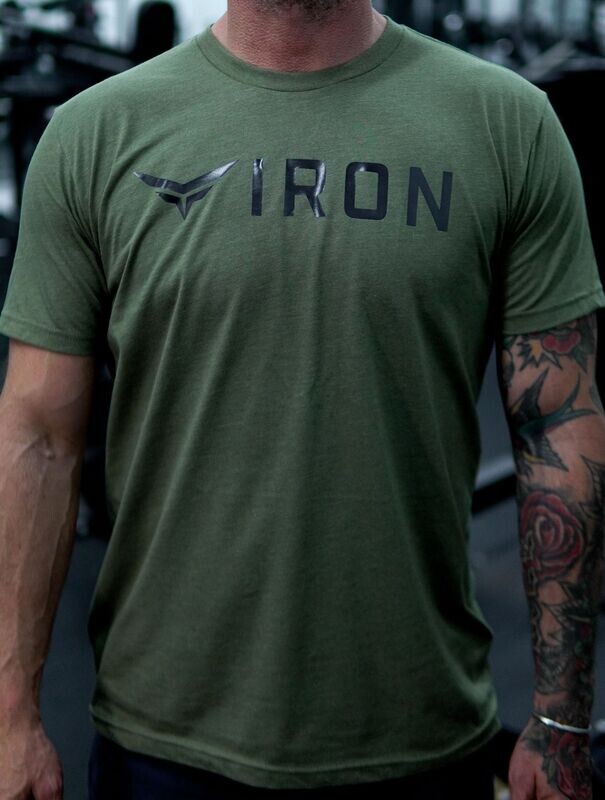 IRON Classic Tee - Green & Black