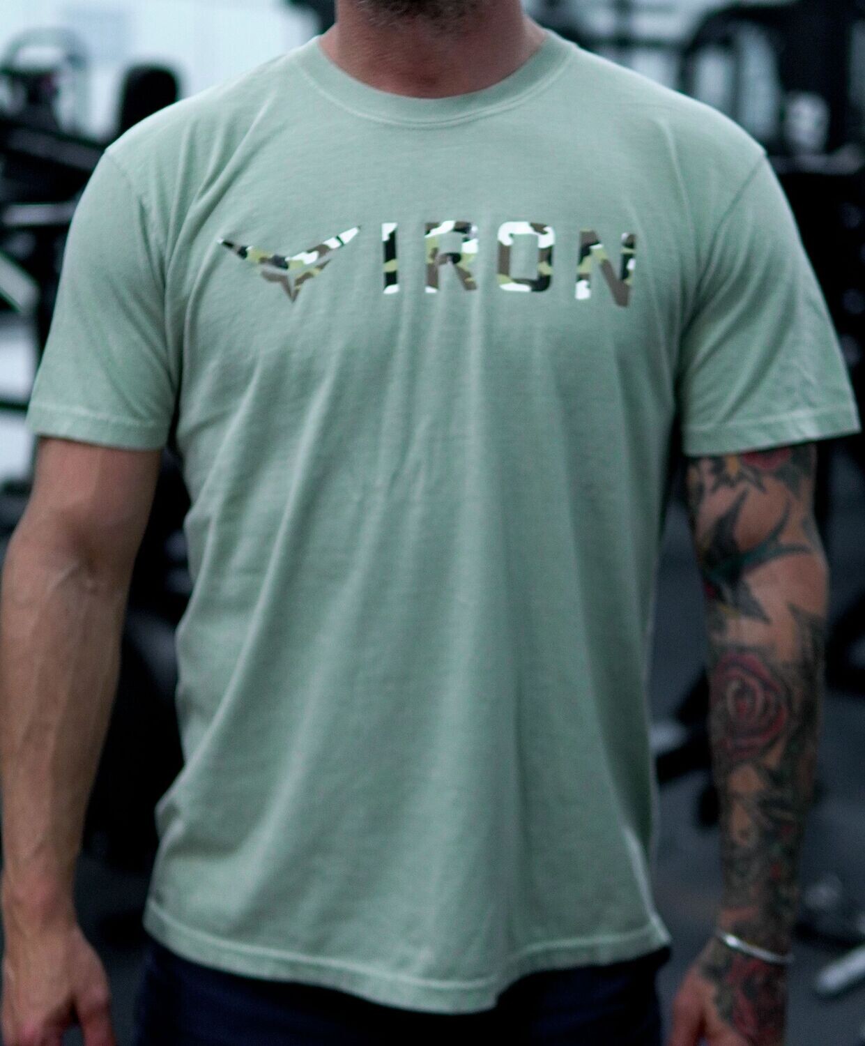 IRON Heavy Tee - Bay & Desert Camo