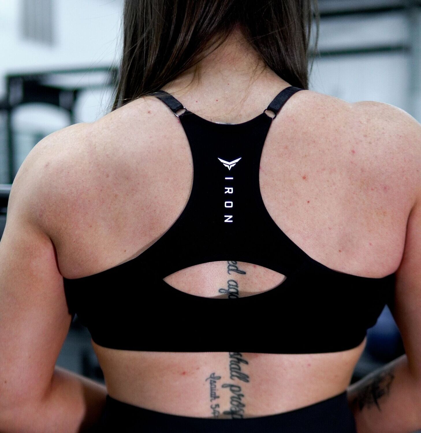 Women's Adjustable Sports Bra - Black & White