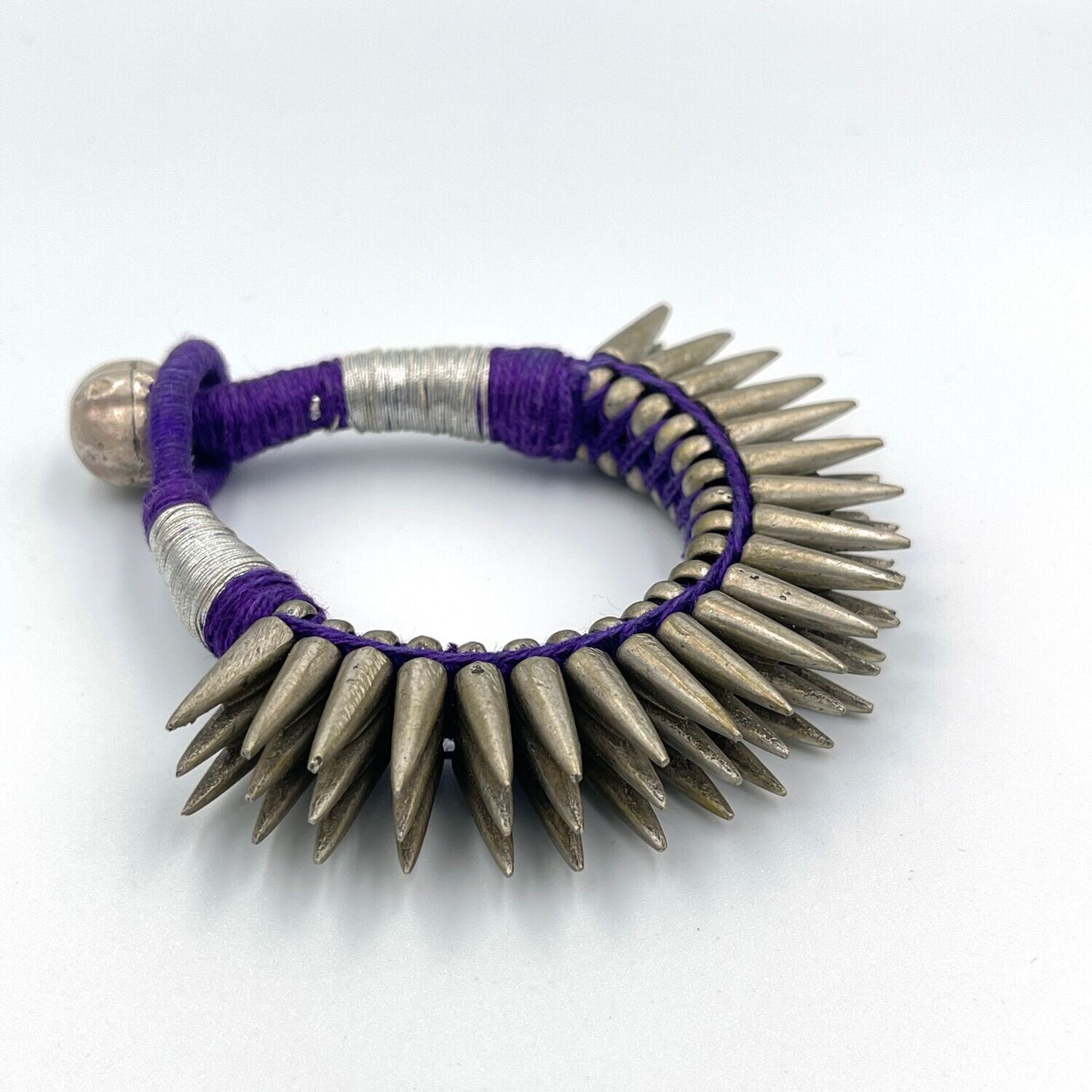 Spike Bracelet, color: Violet / Silver