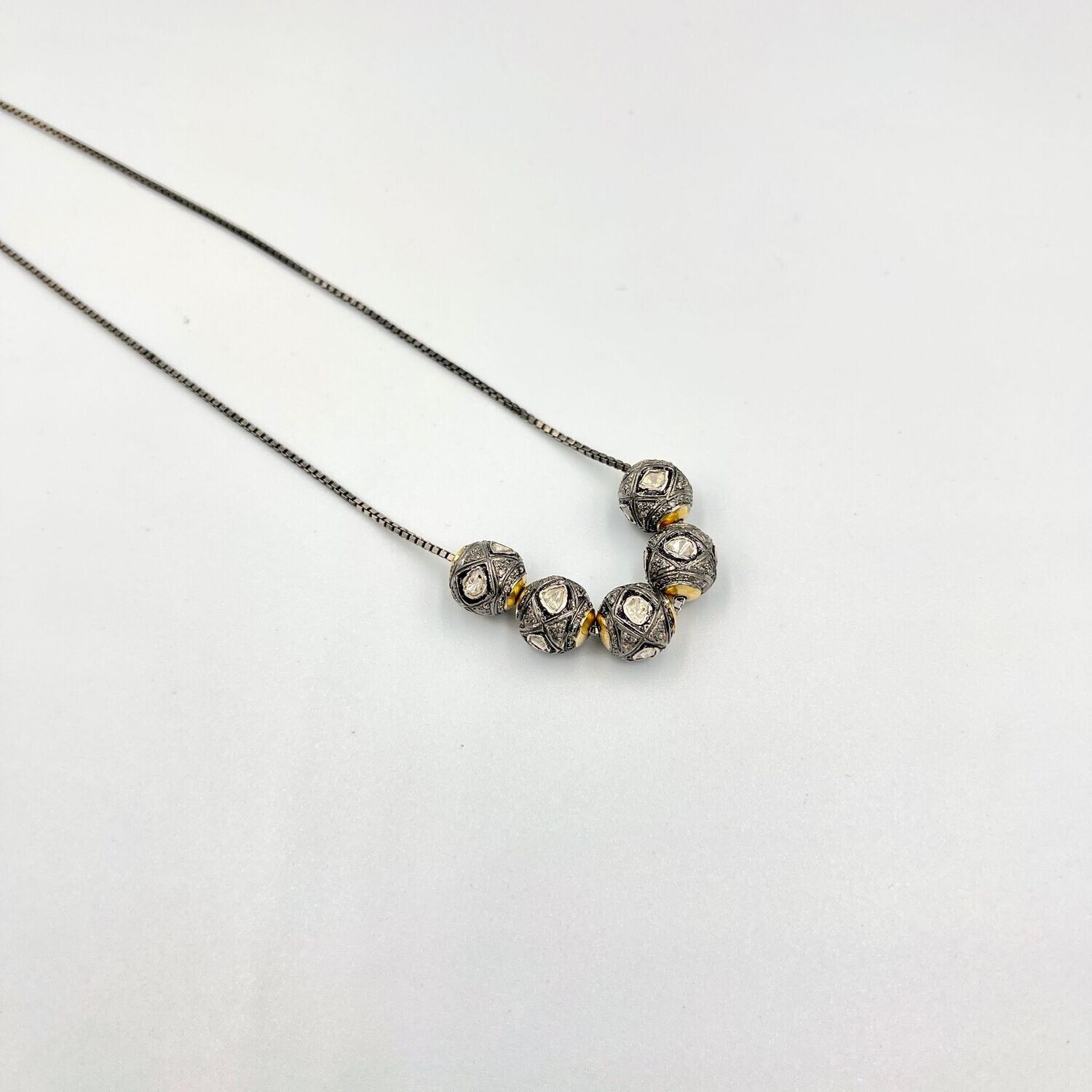 RAW Necklace, Material: Rhodium