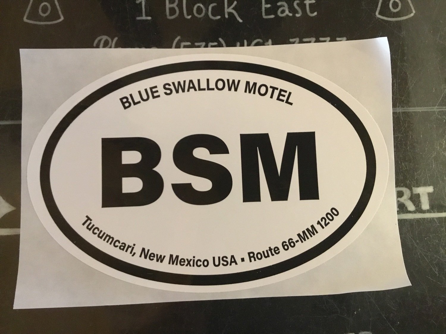 Oval BSM Sticker
