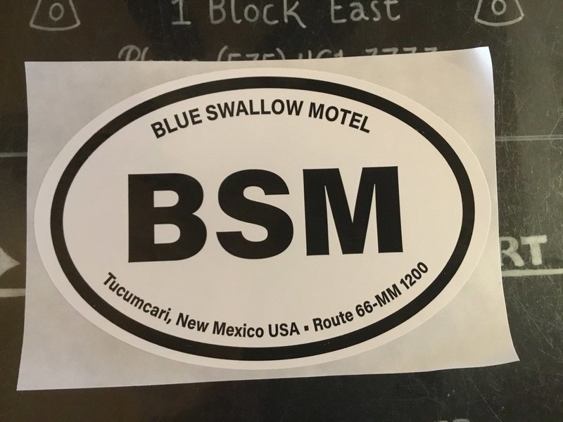 Oval BSM Sticker