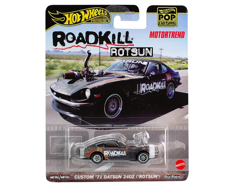 Hot Wheels 1:64 Pop Culture Premium 2024 A – Custom 1971 Datsun 240Z “ROTSUN” – Solid Case