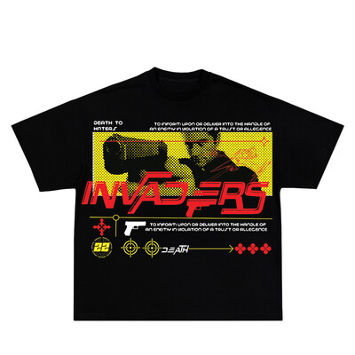 invaders shirt (Black or White)