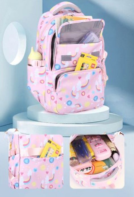 3-in-1 Girls School Backpack Set - Kids School Bags