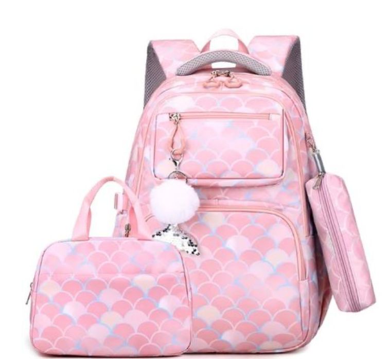 Backpack Set of 3 with Lunch Box Pencil Case School Bookbag