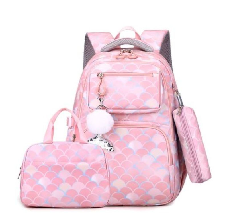 Backpack Set of 3 with Lunch Box Pencil Case School Bookbag