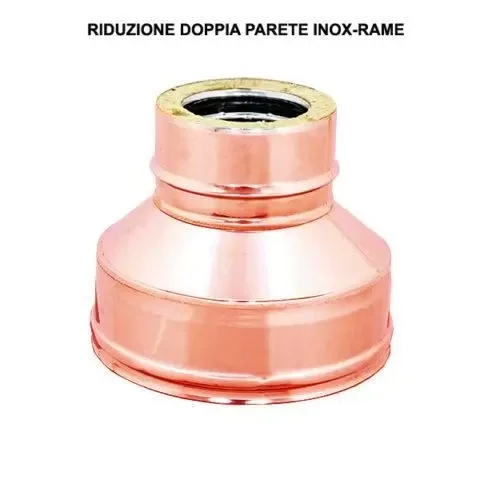 RIDUZIONI DOPPIA PARETE RAME COIBENTATA CON LANA DI ROCCIA