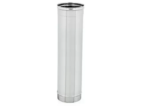 TUBO ACCIAIO INOX CANNA FUMARIA AISI 304 ML 1