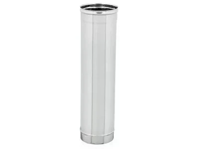 TUBO ACCIAIO INOX CANNA FUMARIA AISI 304 ML 1
