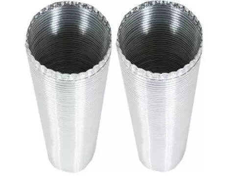 TUBO CORRUGATO ALLUMINIO NATURALE ESTENSIBILE DA CM 80 A CM 300